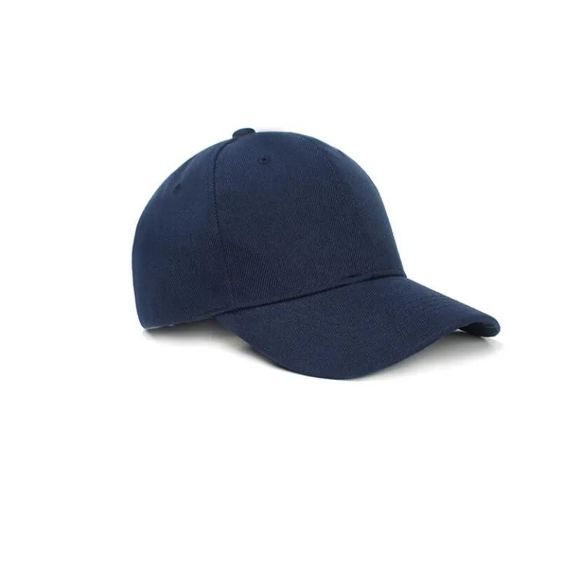 Dark Blue Высококачественная Женская Спортивная Кепка, бейсболка, мужские однотонные шапки, модная повседневная Кепка унисекс для бега, тенниса, s - Цвет: Dark Blue