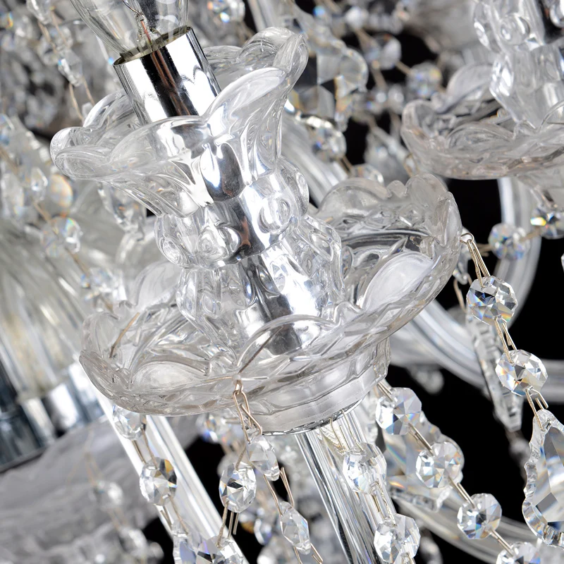 XL Современная хрустальная люстра светодиодные лампы большие подвесные люстры