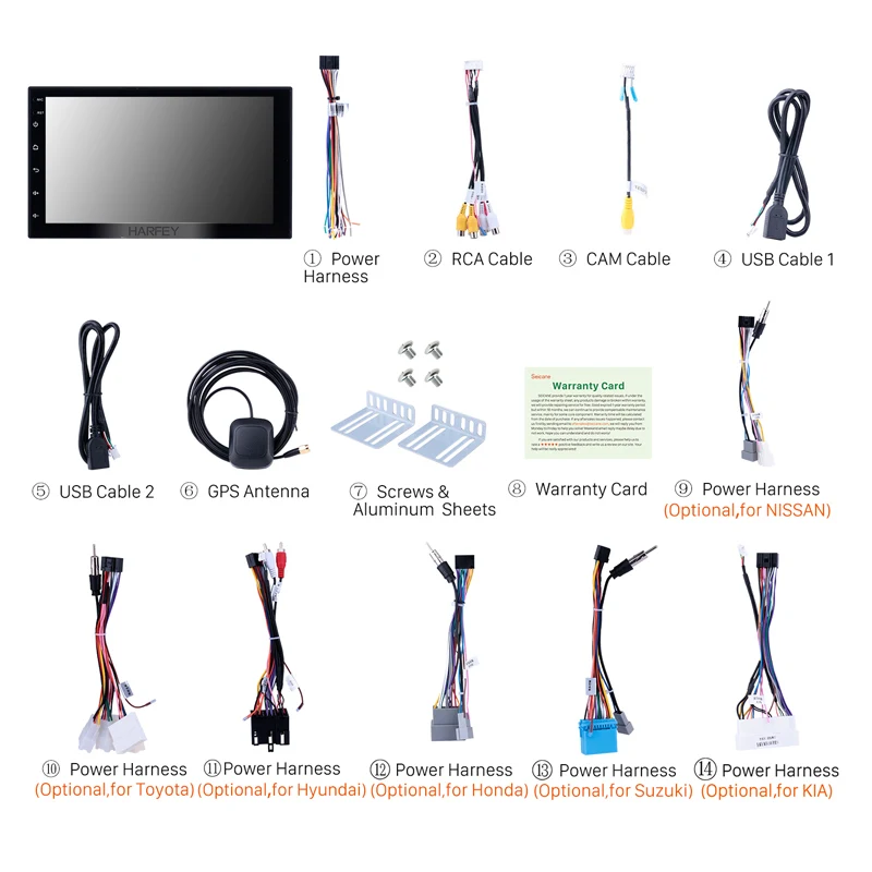 Универсальный Автомобильный мультимедийный плеер на Android 8 1 с 7 &quotэкраном ОЗУ ГБ