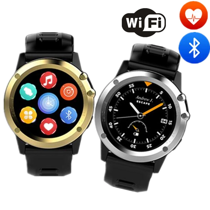 H1 Смарт-часы MTK6572 IP68 Водонепроницаемый 1 39 дюймов экран GPS Wi-Fi 3g Поддержка SIM 4 Гб + 512