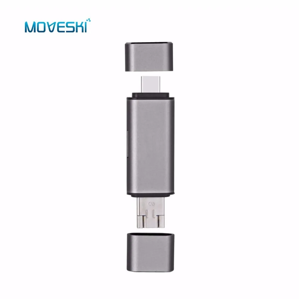 Moveski USB 3 0 Type C концентратор TF + SD кардридер Micro мульти устройство для чтения карт