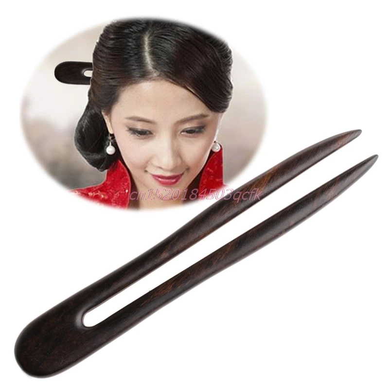 

New Hair Stick Women Handmade Carved Wooden Pin Wood Vintage Hair Accessories