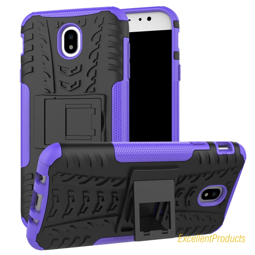 For Samsung J7 2017 J730F Cover Soft Silicon &amp Hard Plastic Skin Case Telefono etui with Holder Stand | Мобильные телефоны и