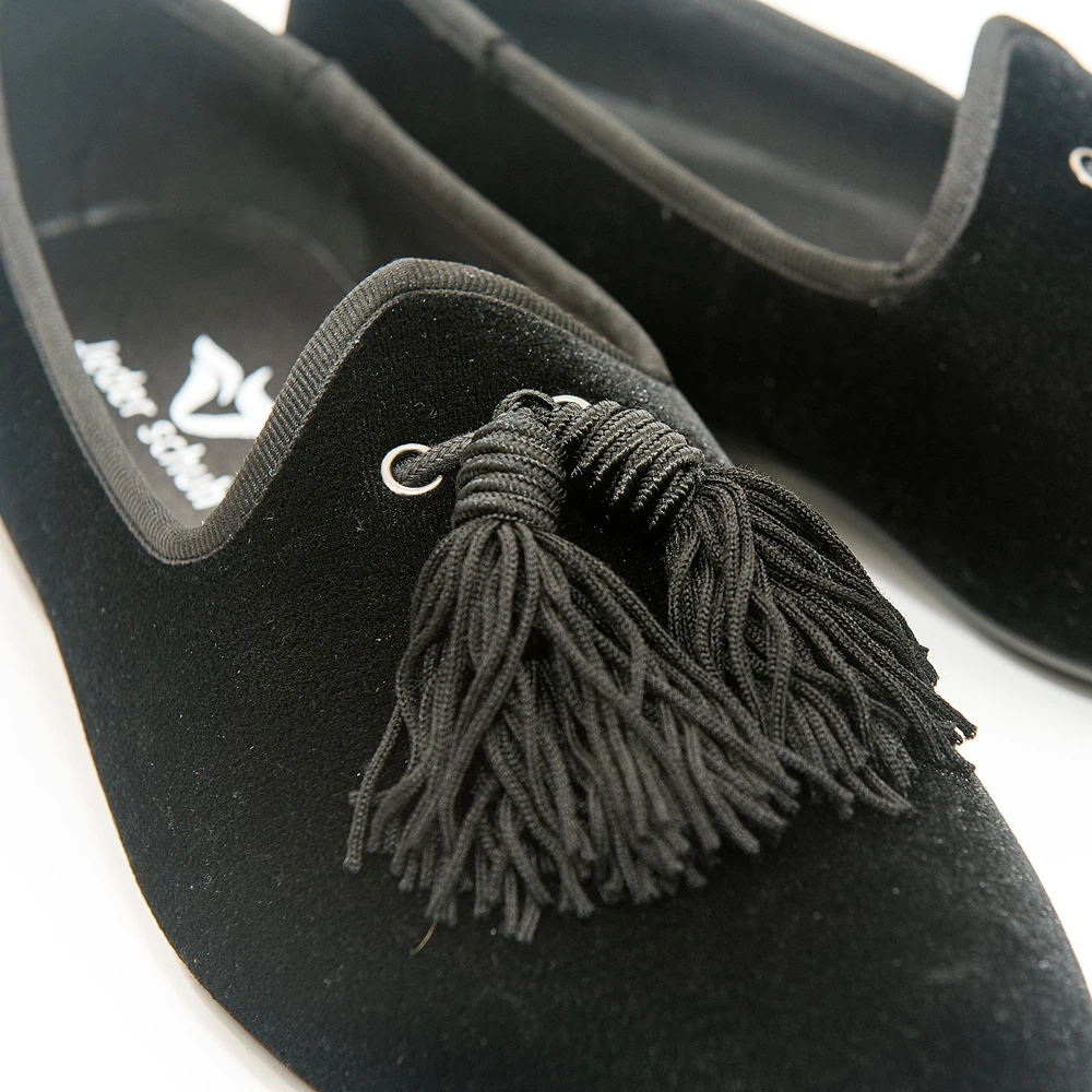 Мужская обувь Jeder Schuh шлепанцы на плоской подошве с кисточками в уникальном