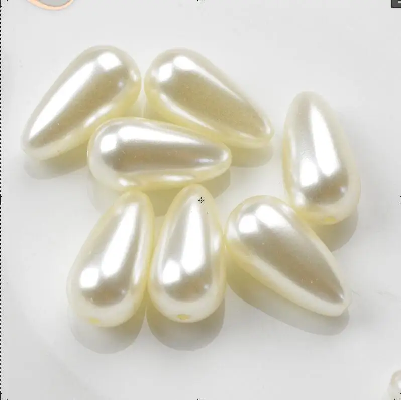 Ivory color FLTMRH 16*8 мм 68 шт. ABS слеза капли бусины белый/слоновая кость имитация жемчуга бусины для DIY ювелирных изделий индийские бусины - Цвет: Ivory color