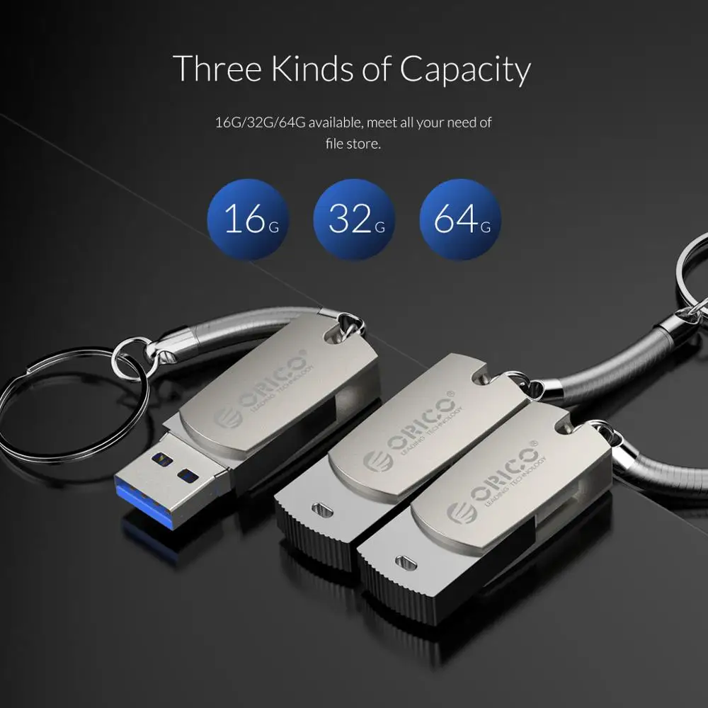 ORICO 64GB 32GB 16GB U disk USB Flash Drive USB3.0 Type A Interface with Lock Design For Mobile Phone Computer | Компьютеры и офис