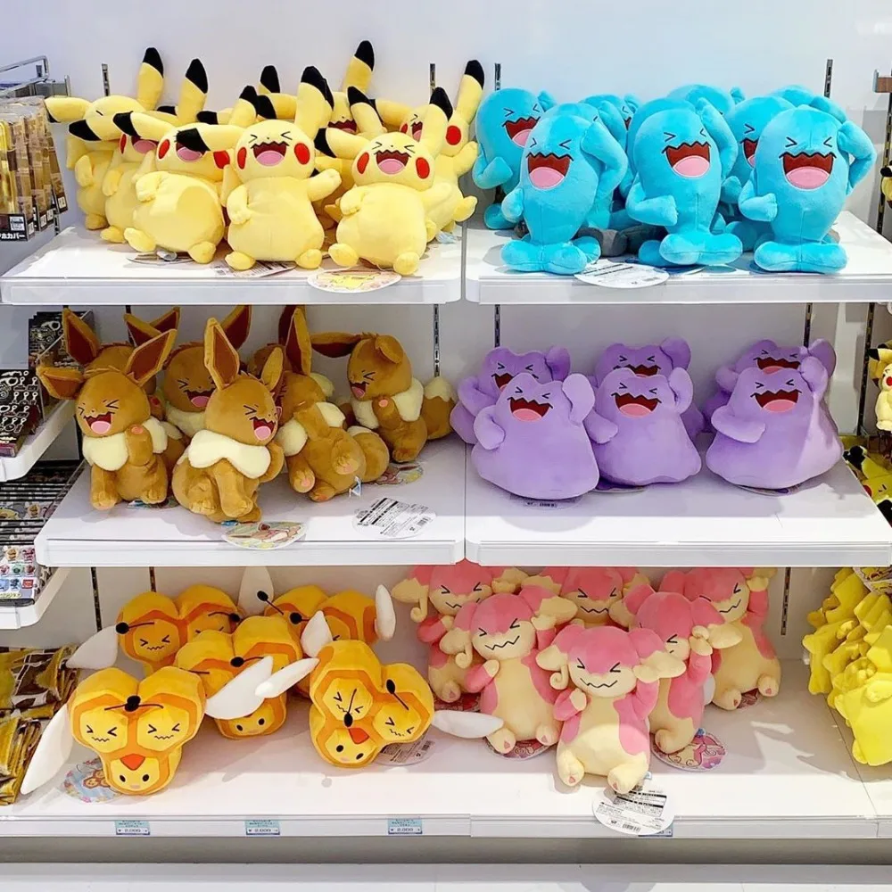 15 см/20 см карманные животные воббуфет стиль Пикачу Ditto Audino Eevee набивной брелок-плюшевая кукла игрушка детский подарок TFA1989