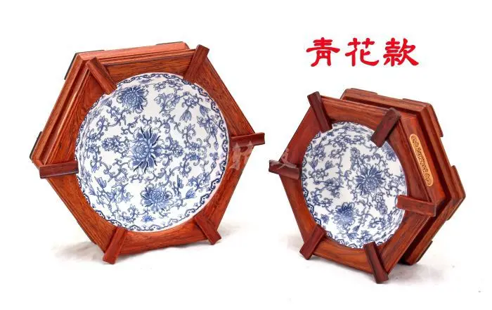 Оптовая продажа подставка из искусственного розового дерева фарфоровые