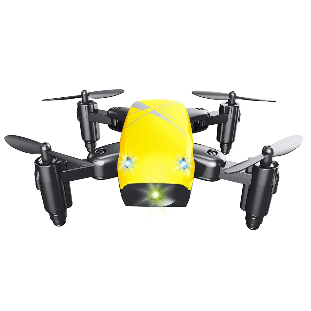 Micro Складная RC Drone Quadcopter 3D опрокидывание Летающий Радиоуправляемые игрушки вертолета Wi-Fi приложение Управление Drone Дрон подарки для детей