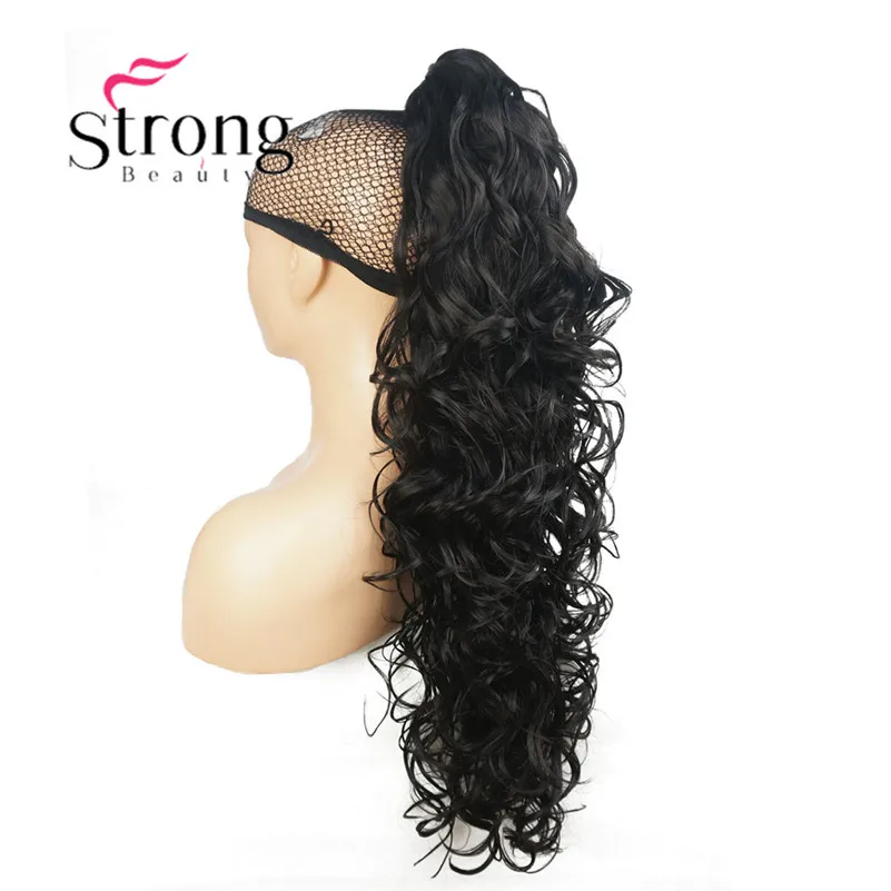 StrongBeauty женская обувь для девочек синтетическая X-Long W прекрасная форма коготь зажим конский хвост пони волосы расширенный выбор цвета