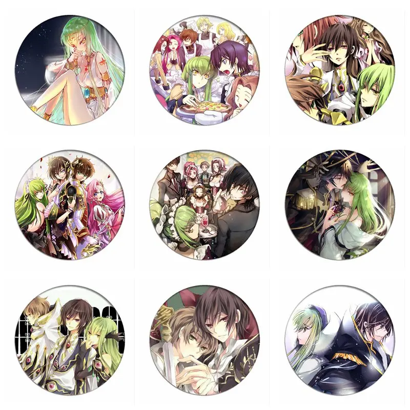 

Брошь в стиле аниме «Geass Значки для косплея Lelouch Lamperouge», значок Suzaku, коллекционная брошь для рюкзаков, украшение одежды