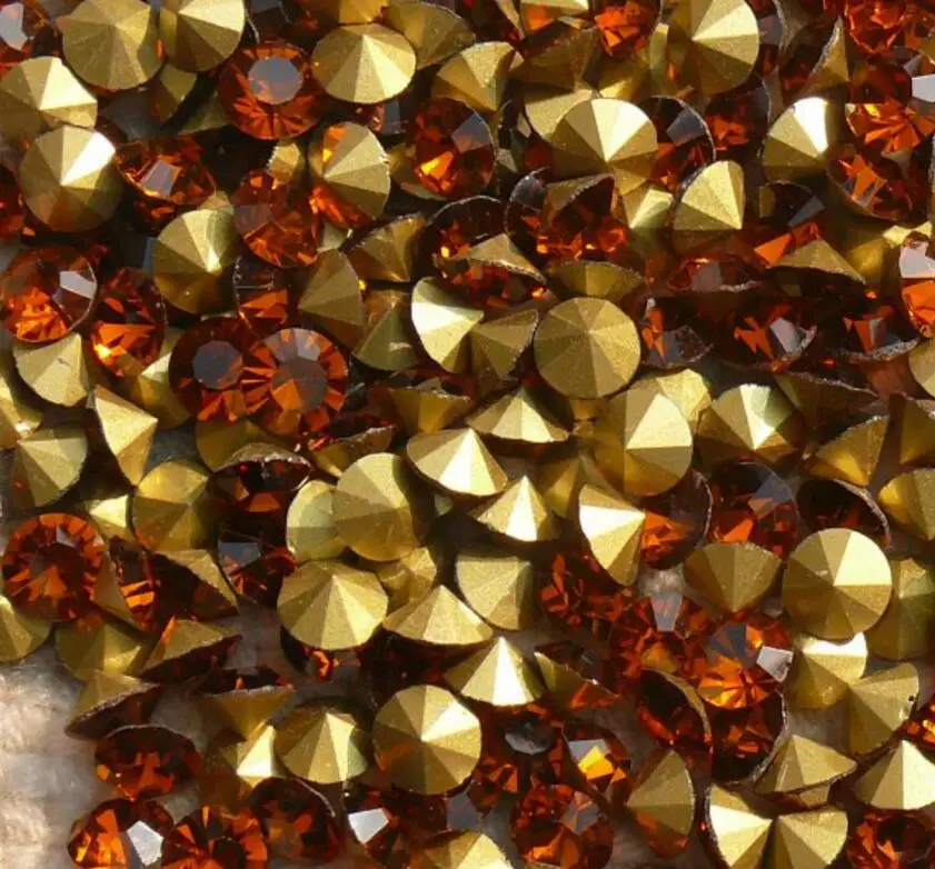 MHS. Солнцезащитные блестящие стразы с дымчатым топазом стеклянные для украшения