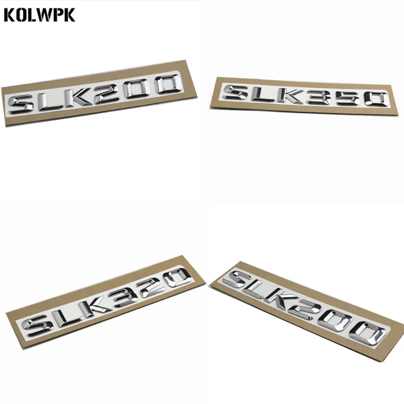 Новая Серебристая Задняя эмблема для багажника хромированные буквы SLK 200 280 Mercedes