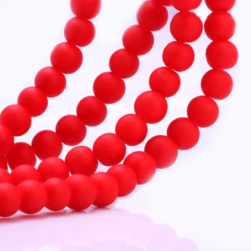 6mm 100pcs 007 OlingArt резиновые стеклянные бусины высокого качества 100 шт 6 мм неоновые матовые бусины карамельного цвета Свободные ювелирные изделия ручной работы для изготовления браслетов своими руками - Цвет: 6mm 100pcs 007