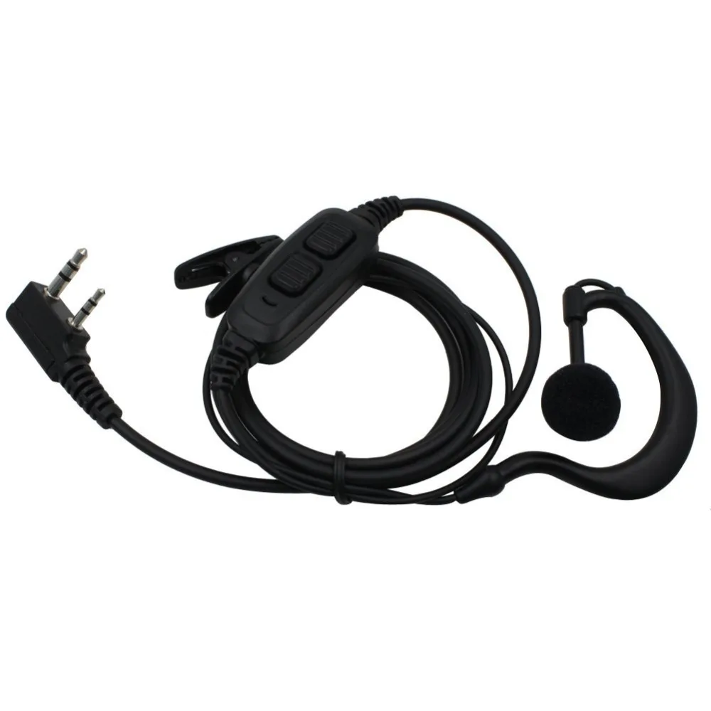 Гарнитура Baofeng UV 82 Dual PTT гарнитура с микрофоном 2 контактный для baofeng 82HX Kenwood Puxing 'd