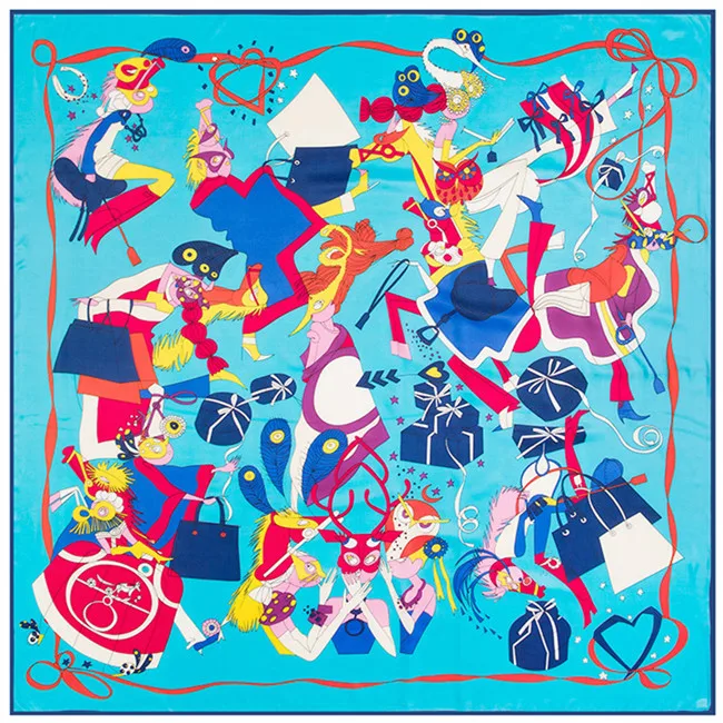 Лидер продаж! Женский шарф с ленточным узором 130x130 см|fashion scarf|pattern scarfscarf fashion |