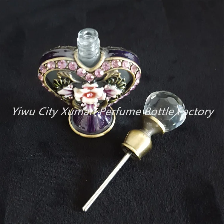 5 мл Ретро винтажный Выгравированный металлический стеклянный пустой контейнер