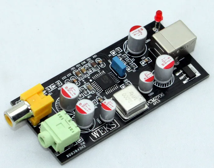 Звуковая карта USB PCM2706 декодер звуковая DAC плата для усилителя поддержка WINXP WIN7 WIN8