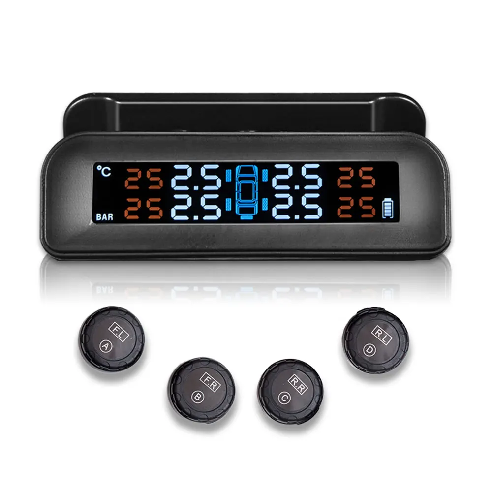 TPMS монитор давления в шинах Tmps Gauge беспроводной bluetooth android Высокая температура сигнализации солнечной энергии для toyata mazda