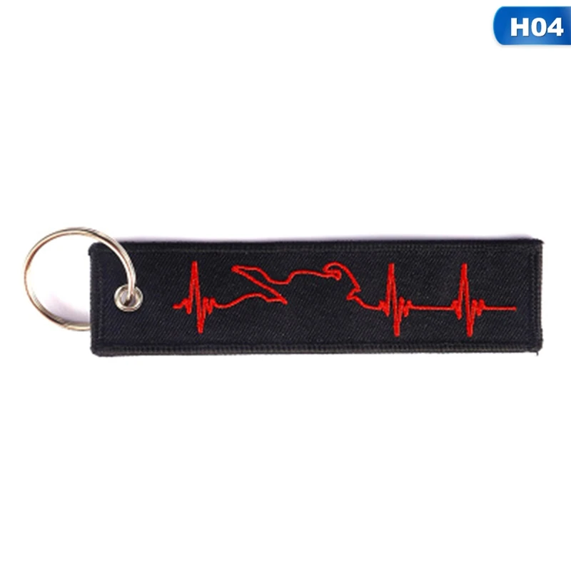 4 Remove Before Flight ключ цепи брелок с вышивкой для мотоцикла ключевые теги, что мы говорим на бог смерти Chaveiro - Цвет: 4