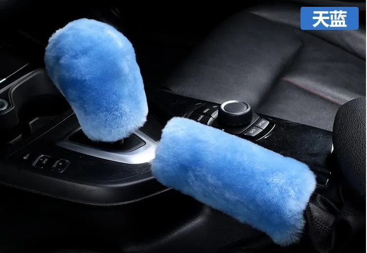 Универсальная ручка переключения передач 1 комплект 2 см Натуральная Овечья