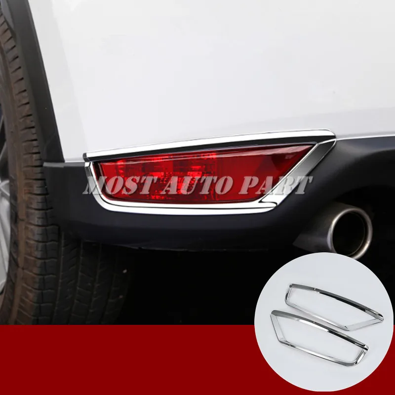 ABS Хромовая лампа заднего противотуманного фонаря накладка 2 шт. для Mazda CX 5 KF 2017 2021