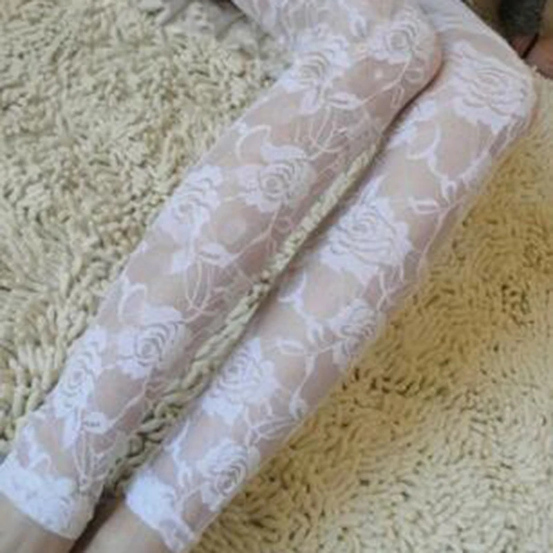 ЛИВА девушка мода лето Для женщин Роза Кружево пикантные Легинсы полые Тонкий