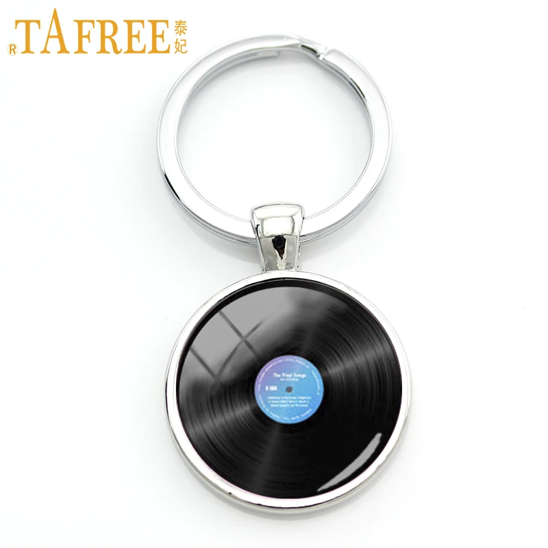 Шарм от TAFREE music jewelry Ретро граммофон записывающий брелок винтажная виниловая