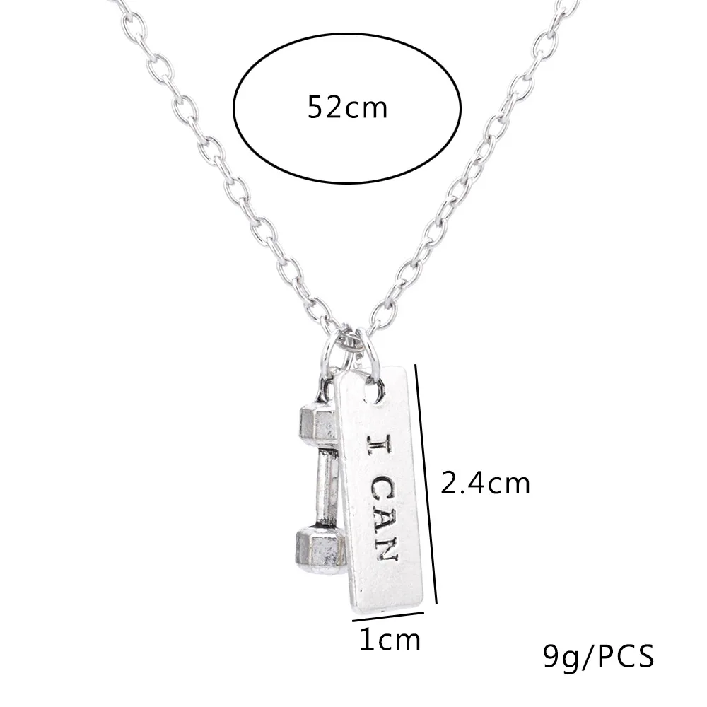 Панк хип хоп Мужчины Женщины для спортивного зала фитнеса бодибилдинга кулон