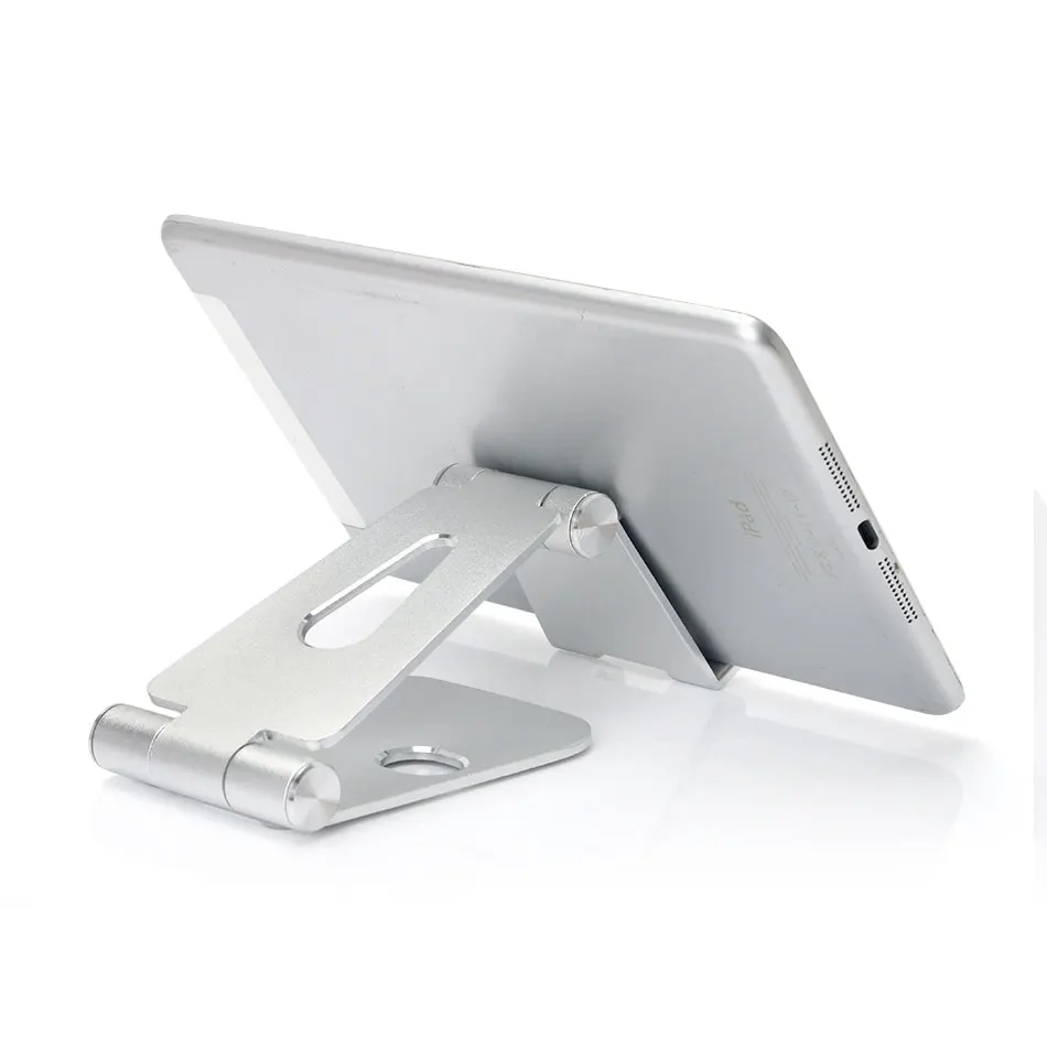 multi angle adjustable phone holder aluminum metal foldable mobile phone tablet desk holder stand for ipad iphone free global shipping
