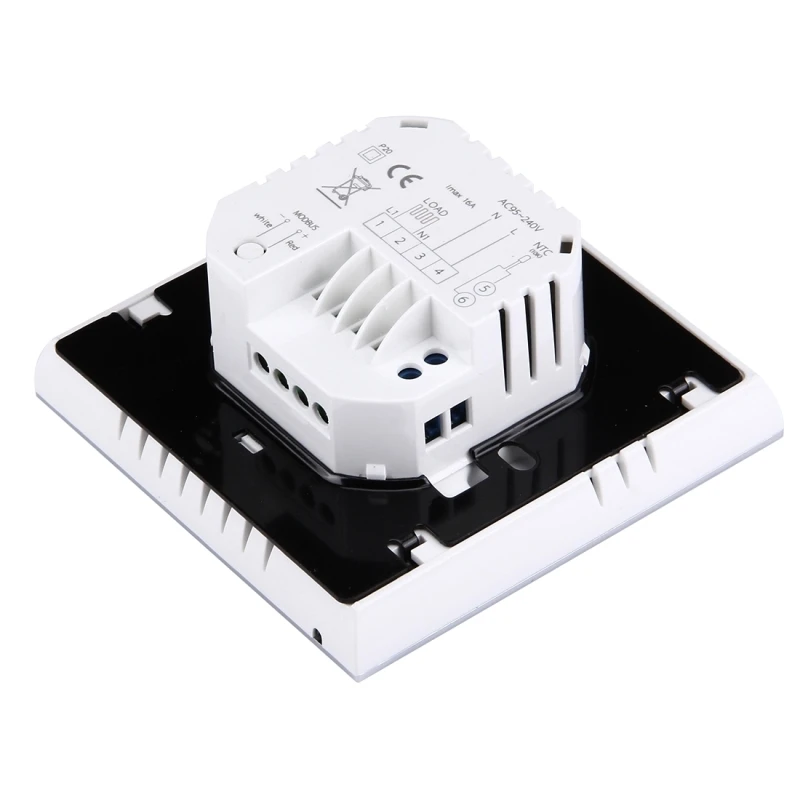 Программируемый электронный термостат для теплого пола с сенсорным ЖК дисплеем