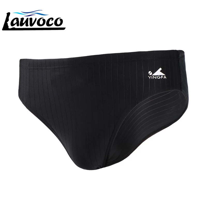 Yingfa плавки для мужчин Профессиональный полосатый купальник черный акулы