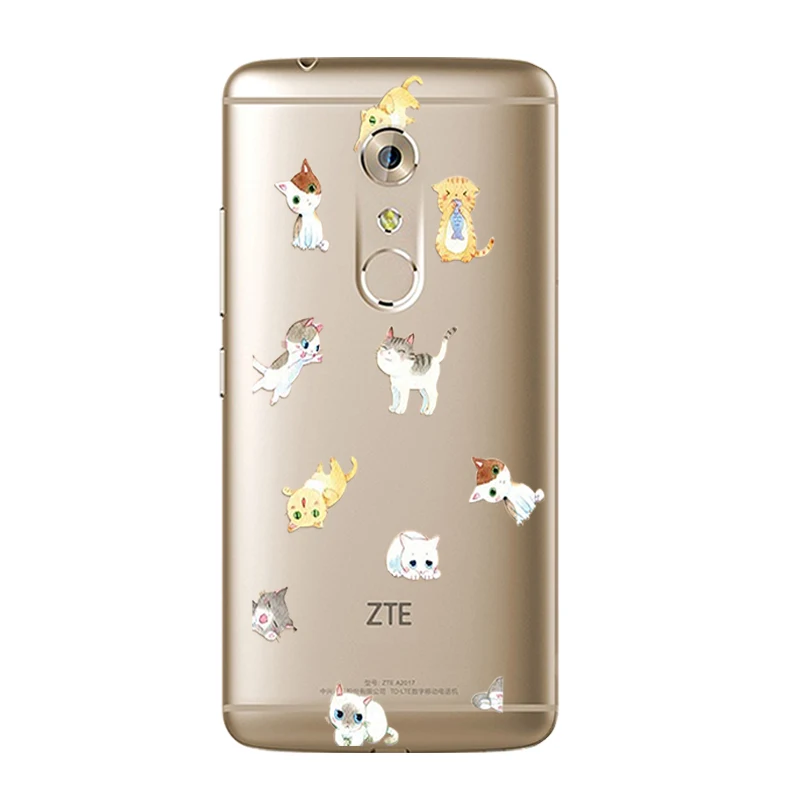 DIY чехол для телефона ZTE Axon 7 Mini A2017 Nubia Z11 MAX Z9 Мягкий ТПУ с принтом животных семьи|phone