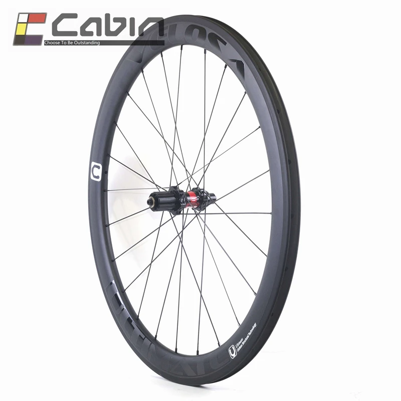 Velosa Ultimate 50 Асимметричный мм полный углеродный велосипедный комплект колес 700C