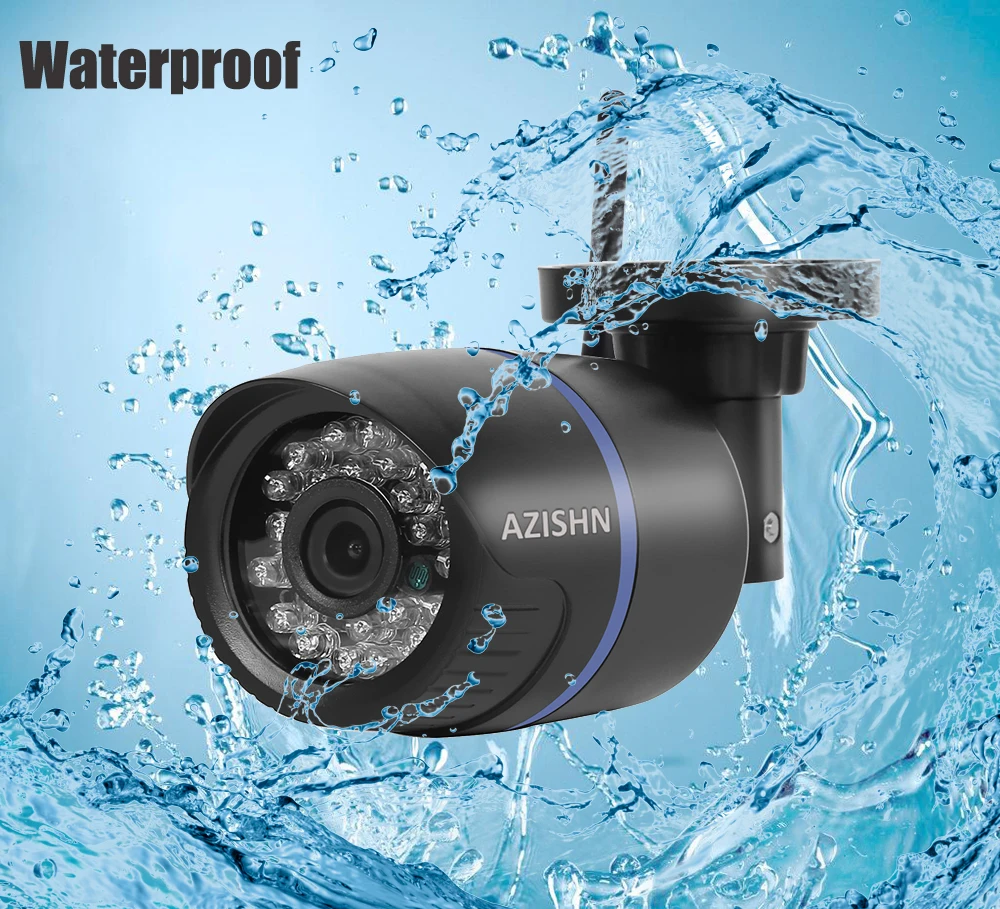 IP камера AZISHN 1080P 960P 720P беспроводная водонепроницаемая с поддержкой Wi Fi|Камеры