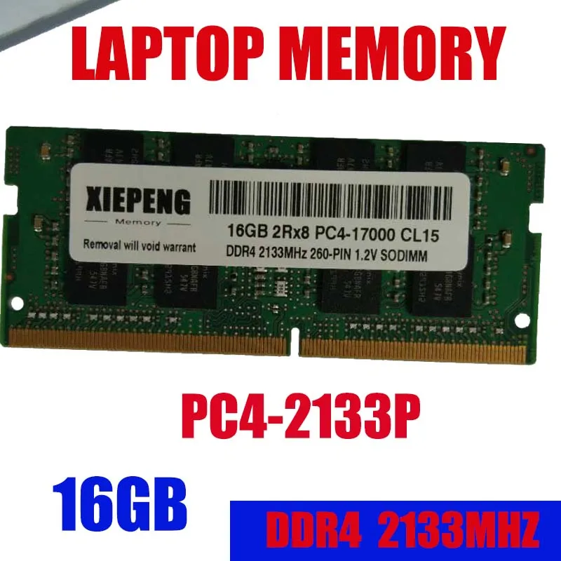 16GB 2Rx8 PC4 17000S 2133MHz DDR4 16gb 2133P память для ноутбука 16G pc4 17000 ноутбук 260 PIN 1 2 V SODIMM