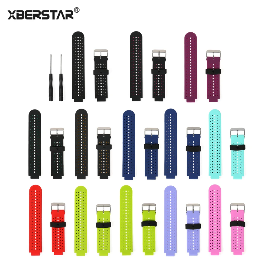 Ремешок XBERSTAR для наручных часов Garmin Forerunner 230 235 630 220 620 735 универсальный