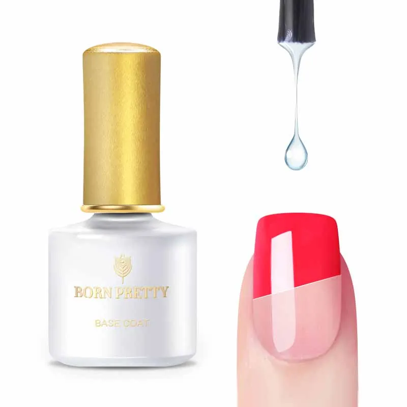 BORN PRETTY Гель-лак для ногтей Гибридный лак для маникюра УФ опаловые цвета Vernis Полупостоянный лак для ногтей набор гель Топ праймер - Цвет: base coat