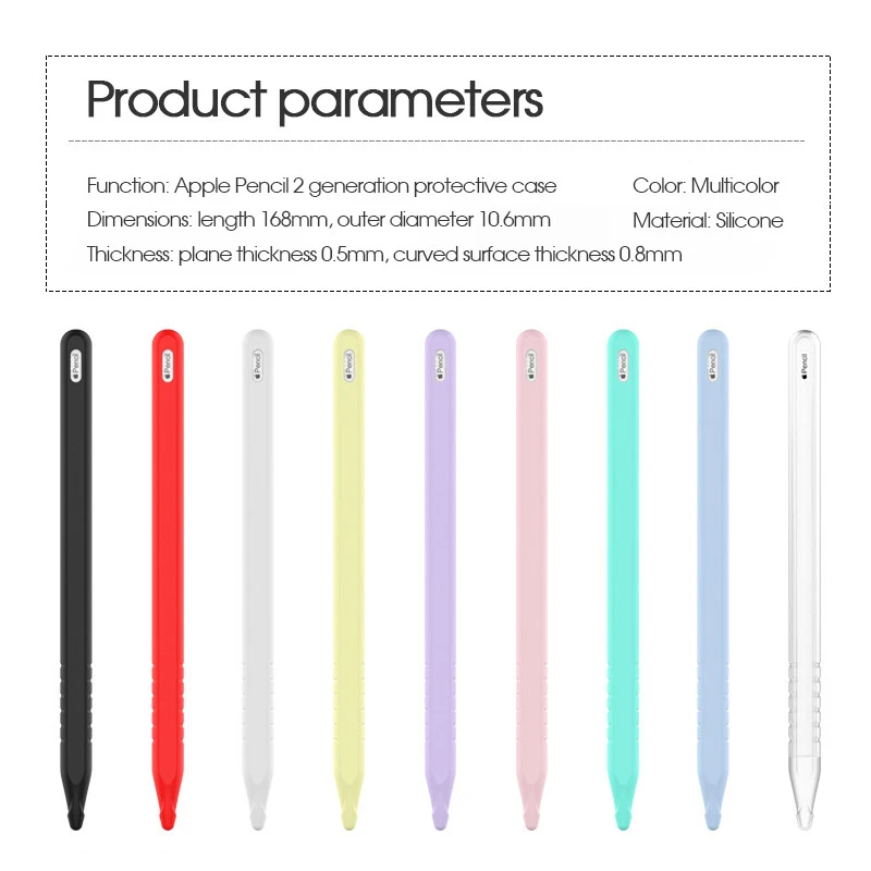 Силиконовый чехол для Apple Pencil 2-го поколения для Apple Pencil 2 мягкий чехол из ТПУ для iPad Pro Tablet Touch Stylus Pen