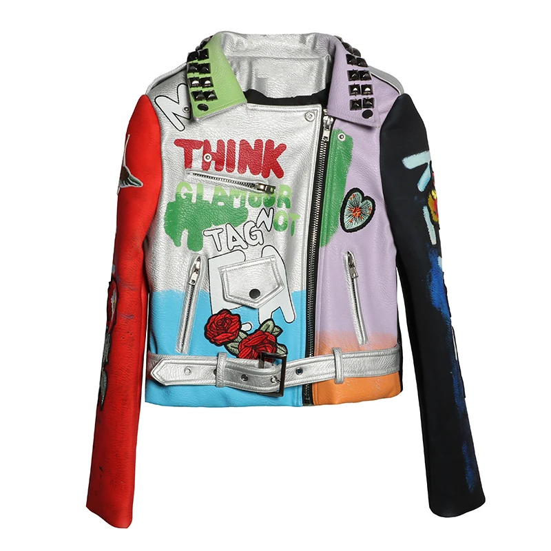 Осень 2017 г. Новое поступление уличной моды Стиль хип-хоп панк Мультфильм Орел с