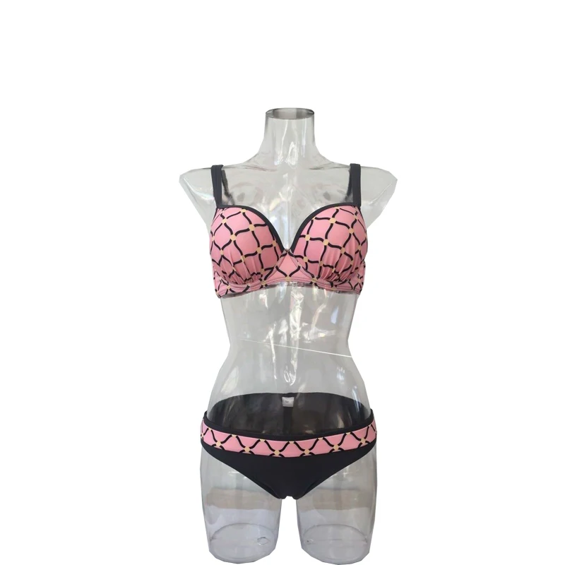 Rhyme Lady new bikini set push up women swimsuits backless swimwear print bathing suit girl beach wear biquini |
