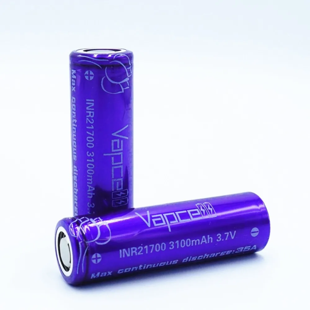 2 шт. VAPCELL INR21700 3100 мАч 35A большой дымовой электронный мощный электрический