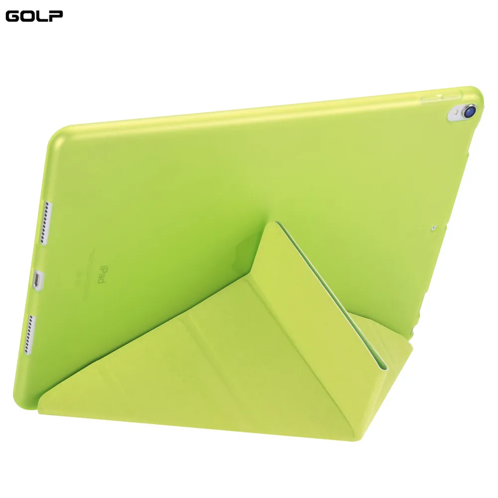 Green Из искусственной кожи чехол для iPad Pro 10,5 дюймов ультра тонкий Смарт Обложка чехол для iPad Pro 10,5 Air 3 Мягкий силиконовый чехол - Цвет: Green
