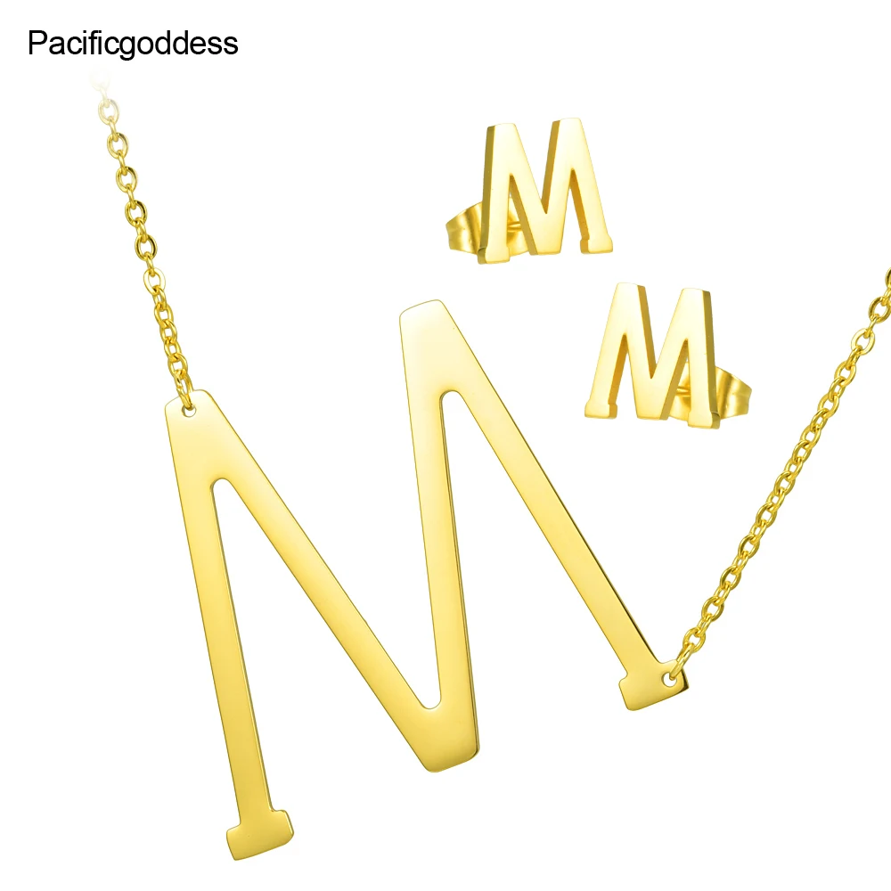 Буквы набор украшений к серьгам от A до S 'pattern Подвеска из нержавеющей стали