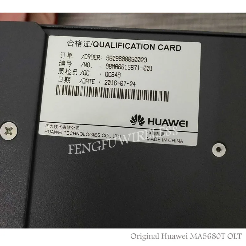 Оригинальный и новый Хуа Вэй Олт MA5680T с 2шт SCUN 2 контрольной доской 10 г X2CS доски * PRTE