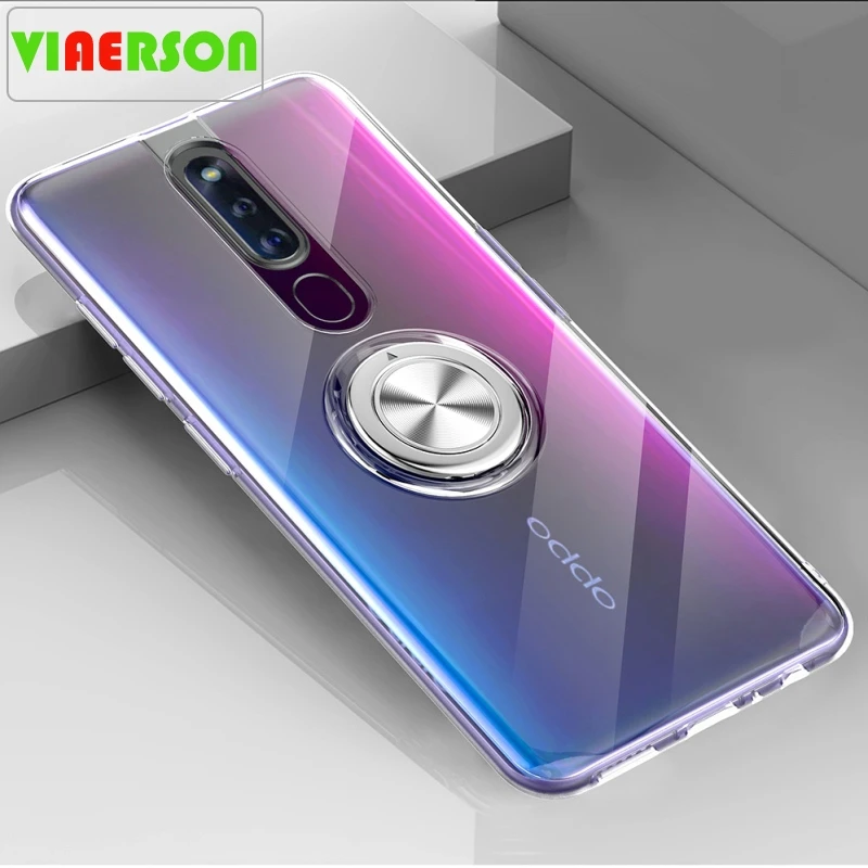 Чехол для OPPO F11 Pro Reno K1 RX17 NEO F9 A7X 10x zoom мягкий прозрачный защитный чехол с кольцом и