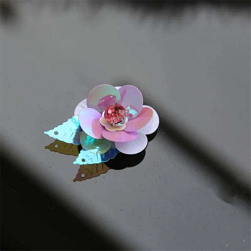 1 шт. декоративная трехмерная Цветочная нашивка для свитера|sequin patches|flower patch3d flower