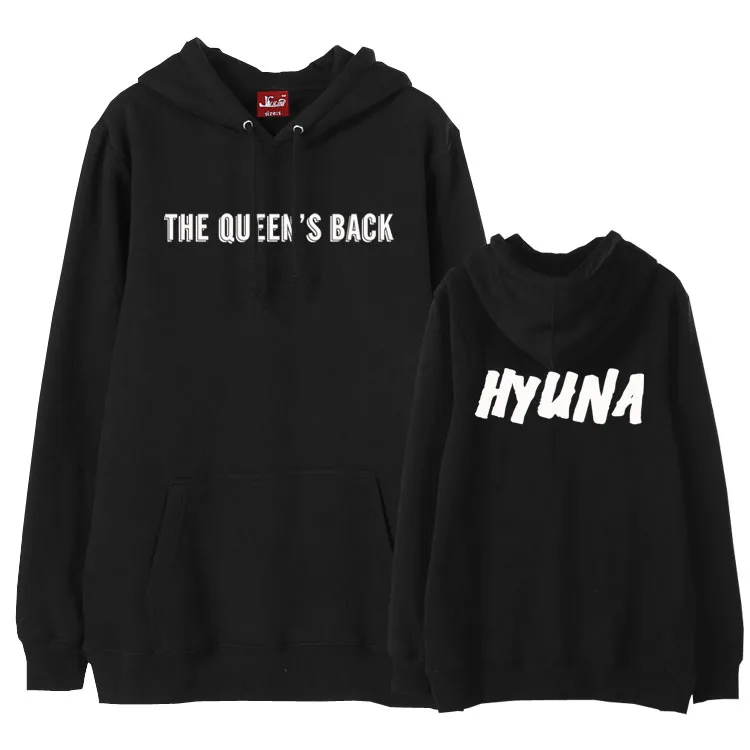 Флисовая Толстовка Hyuna с принтом на спине королевы для любителей kpop|me hoodie|fleece