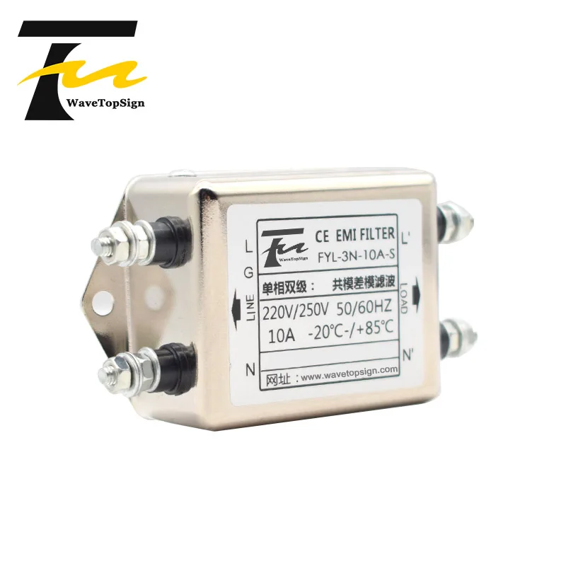 WaveTopSign винтовой фильтр серии FYL-3N-S ток 10 А 20 напряжение 250 В |