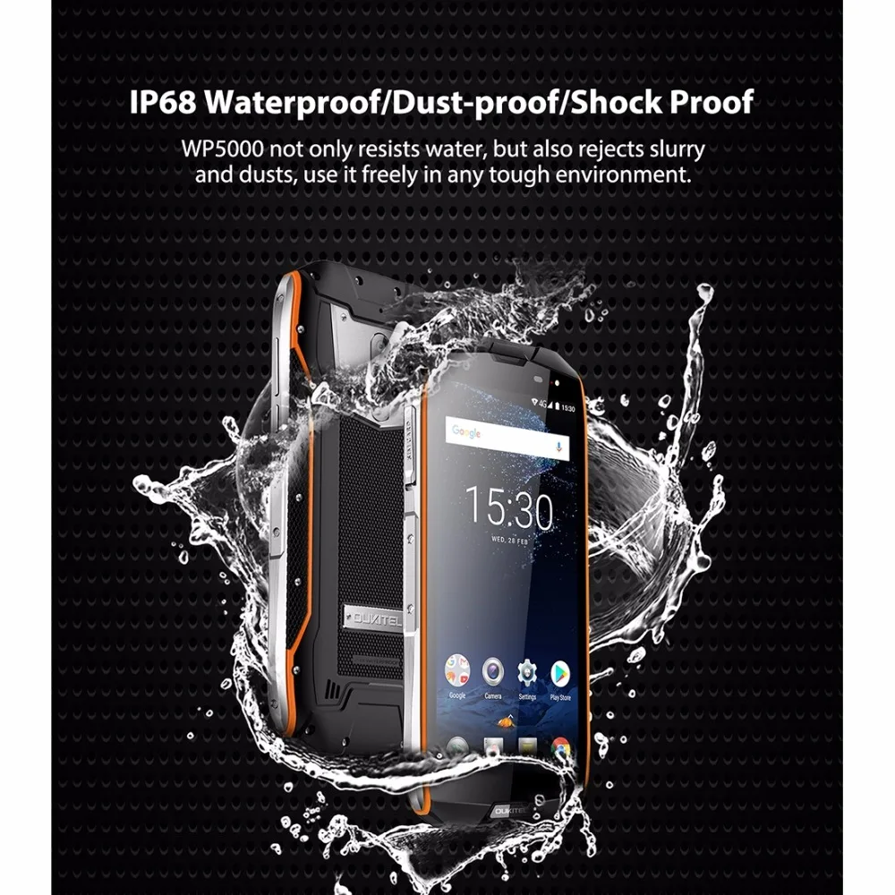 Oukitel WP5000 5 7 'ཎ:9 Android 1 Helio P25 Восьмиядерный мобильный телефон 6 ГБ Оперативная